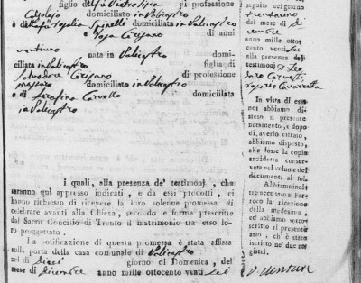 Petilia Policastro Marriage - Natale Sisca - 1827 #23 Image 1314 page 1 bottom.jpg