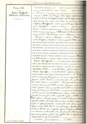 1876 civil marriage record - Raffaele Goni & Clorinda Alinovi.jpg