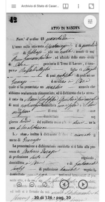 1865 birth Francesco Maglio in Arce.jpg