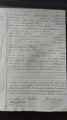 Death certificate of Martino Bottino 1911