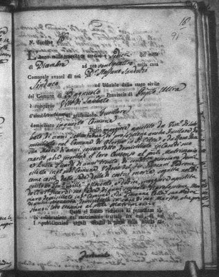1813 Marriage Rec of Vito Di Sabato