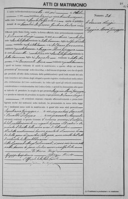 Luigi DiFranco and Maria Guiseppa Ruggiero 06 Oct 1898 Marriage Record Roseto Valfortore.png.jpg
