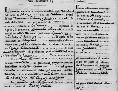 Ciancarelli, Mario Felice birth - 1854.jpg
